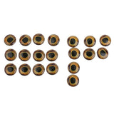 Maxbell 20pcs Waterproof 4D Fishing Lure Eyes For Fly Tying Jigs Craft Dolls 15mm - Aladdin Shoppers