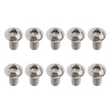 Maxbell 20Pcs GR1 Titanium Alloy Hexagon Button Head Cap Bolts Screws M3x6mm&M3x8mm