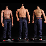 20x1/6 Scale Male Classic Denim Jeans Pants for 12'' Action Figure Blue
