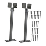 Maxbell Pergola Roof Riser Roof Bracket Kit Rotate Horizontally Includes Screw Black 2 Piece