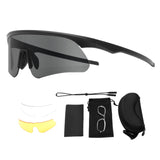 Maxbell Outdoor Goggles Hiking Sports Protector Non Slip Women Men Portable Anti Fog Black