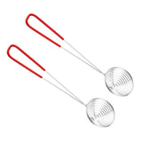 Maxbell Pack 2 Stainless Steel Skimmer Chinese/Indian Strainer Ladle Frying Pakora