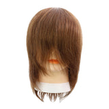 Maxbell Hair Mannequin Head Portable Training Head for Braiding Hair Styling Cutting Brown