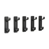 Maxbell 5Pcs Bathroom Wall Mount Hooks Multifunctional for Kitchen Entryway Home Use Black
