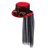 Maxbell Steampunk Top Hat for Adults Gothic Fedora for Theme Party Role Play