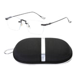 Maxbell Maxbell Game Eyeglasses Fashion Portable Practical Clear Eye Glasses Women Dark Gray