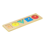 Wood Knob Puzzle Peg Board Wood Shape Puzzles for Early Education Activities