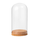 Maxbell 2xGlass Dome Display Cloche Bell Jar Display Dome Case for Office Wedding Home 9cmx12cm