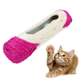 Maxbell Maxbell Pet Cat Kitty Toy Long Rolling Sisal Scratching Scratch Post Trapped Balls