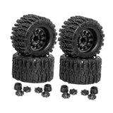 Maxbell 4 Pieces RC Wheels Tires High Performance Attachment Professional Sturdy 1/8