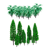 Maxbell 20 Pieces Model Trees Bottle Palm Trees Layout Train Scenery Landscape