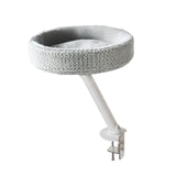 Cat Desktop Bed with Holder Bracket Soft Nest Bed for Tabletop Indoor Office