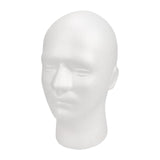 Maxbell Foam Mannequin Head Hat Wig Display Stand Home Cabinet Malls Male Head Model