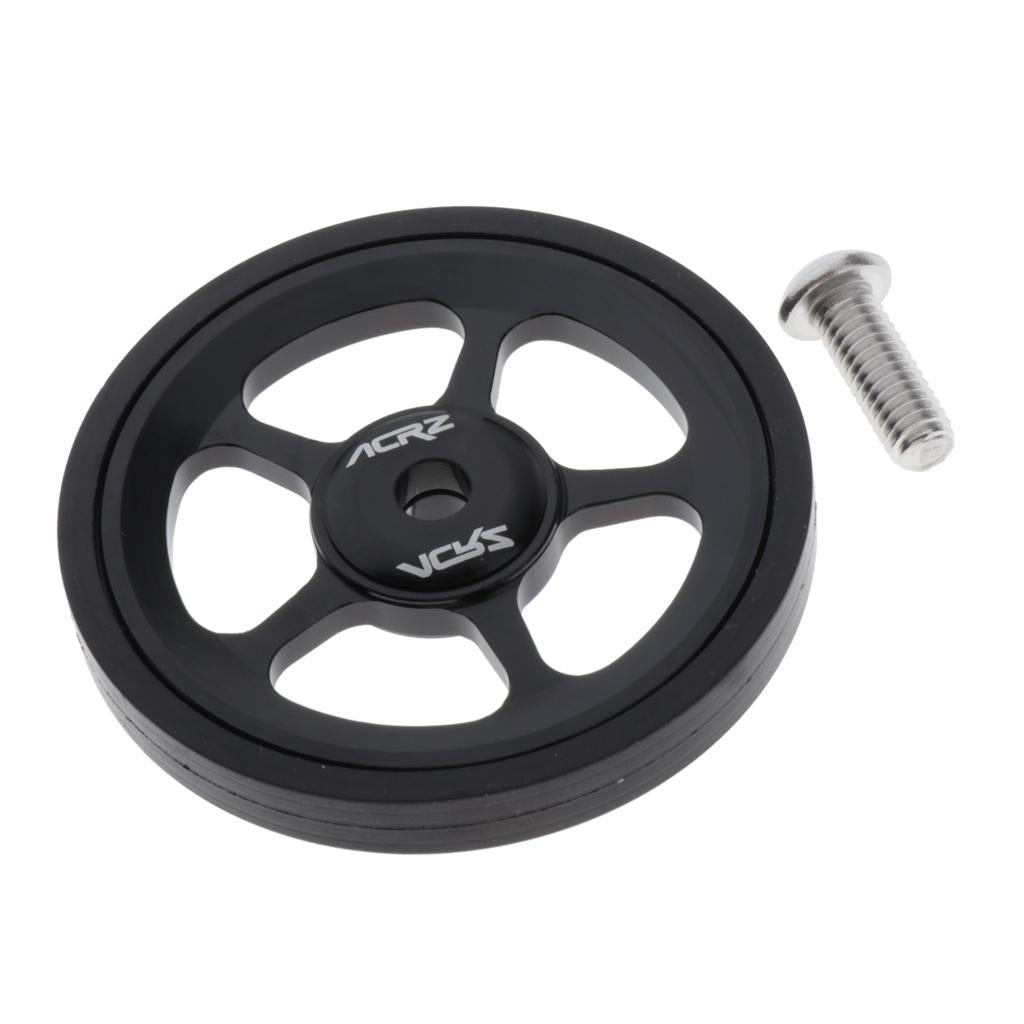 Maxbell Maxbell Premium Folding Bike Easy Wheels Modified Easywheel for Brompton Black