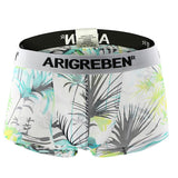 Maxbell Maxbell Mens Sexy Sheer Mesh Net Underwear Boxer Briefs Flower Underpants XL 2