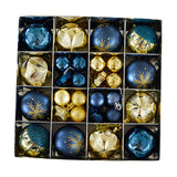 Maxbell 44 Pieces Christmas Ornaments Xmas Tree Ball for Holiday Wedding Engagements blue and gold