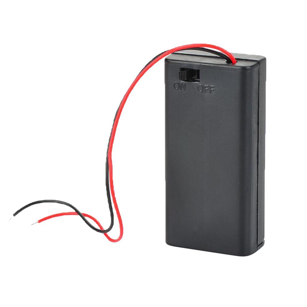 Maxbell 3x PP3 Enclosed Battery Holder Box with ON / OFF Switch & 13cm / 5.1 inch Wires