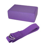 Maxbell Yoga Pilates Block Foam Exercise Fitness Home Tranning +   Belt