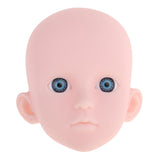 Maxbell 2 Pieces 1/4 Female Bjd Doll Head Sculpt Ball-Jointed Doll Body Parts