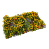 Maxbell Flower Cluster Miniature Bushy for Train Landscape Railroad Scenery Dioramas Orange Red