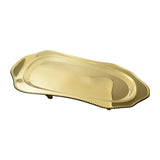 Maxbell Stainless Steel Serving Tray Large Metal for Restaurant Banquet Entertaining Gold