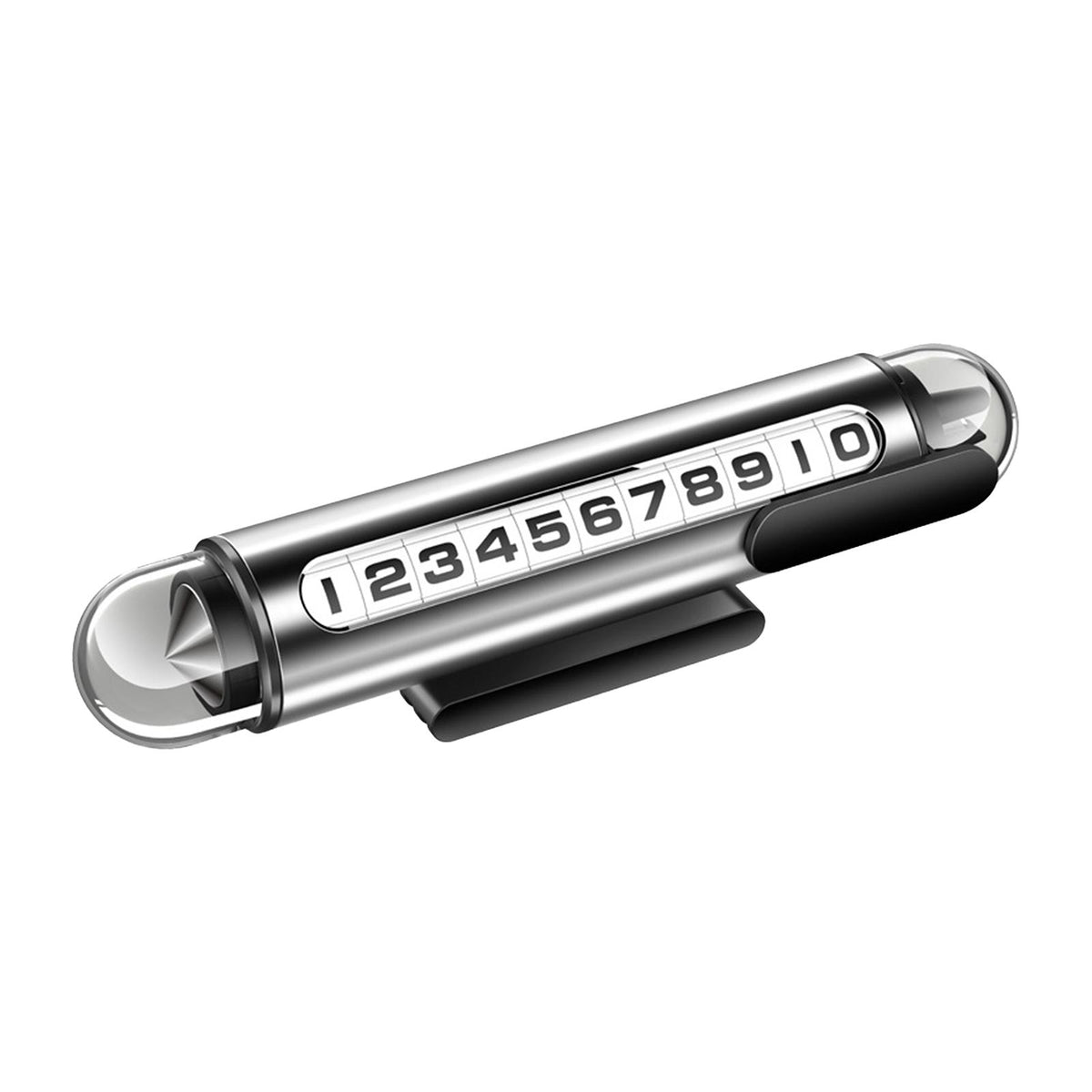 Maxbell Temporary Parking Number Plate Car Phone Number Plate for Buses Parking argent