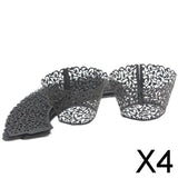 Maxbell 4x50 Pieces Cupcake Wrapper Wrap Case Wedding Birthday Liner Decoration