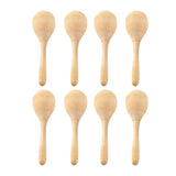 Maxbell 2x8x Wood Maracas Mini Hand Percussion Rattles for Painting Craft Decor Fiesta M