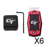 6xMagnetic Billiard Chalk Holder Pool Cue Sticks Accessory with Clip Black