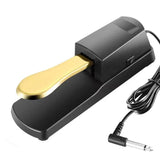 Maxbell Piano Sustain Pedal Silent 6.5mm Foot Pedal for Digital Pianos Drum Training 2 Sustain