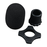 Maxbell Handheld Microphone Protection Windscreen Bottom Rod Sleeve Holder Mic Cover Black