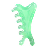 Maxbell Massage Comb Multipurpose Head Caring Relaxation Gua Sha Scraping Scalp Comb Green