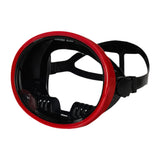 Maxbell Single Lens Diving Mask Snorkeling Glasses for Scuba Spearfishing Freediving Red