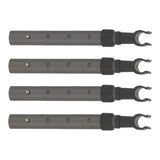 Maxbell 4x Utility Wagon Table Pole Fittings Lifting Tube for Fishing Hiking Camping M8 Nuts