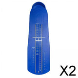 Maxbell 2xFoot Measuring Device Shoe Foot Length Measuring Device Gauge US Size Blue