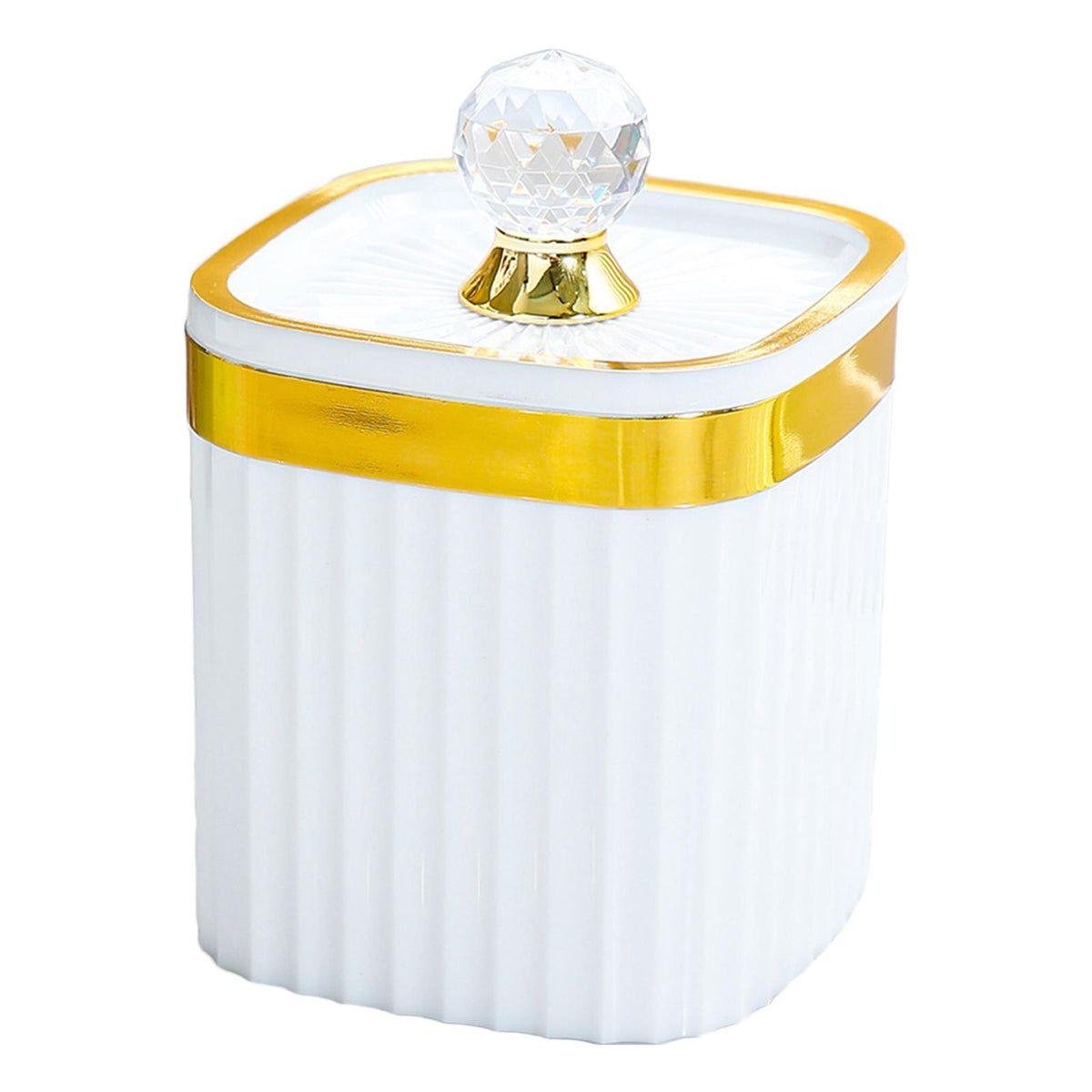 Maxbell Food Storage Container Jar with Lid Food Canister for Spice Serving Tea White
