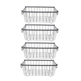 Maxbell 4Pcs Freezer Organizer Bins Food Organization Deep for Office Fridge Closets