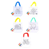 Maxbell 5 Pieces DIY Graffiti Bag with Coloring Pens for Ages 3-8 Years Old Boy Girl