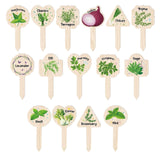 Maxbell 15x Plant Label Signs Reusable Plant Labels for Garden Potted Plants Flowers