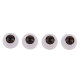 Maxbell 24mm Acrylic Eyeballs Safety Eyes For Baby Doll DIY Making Brown - Aladdin Shoppers