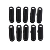 Maxbell Maxbell 10 Pieces Plastic Tie Down Emergency Awning Set Tarp Clips Tent Clamps Black