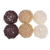 Maxbell 21 Pieces Wicker Rattan Balls Home Christmas Wedding Party Decorative Crafts
