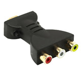 Maxbell Male to 3 RCA Video Audio Adapter AV Converter for 1080P HDTV