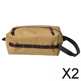 Maxbell 2xPortable Tissue Paper Holder Cloth Rectangle Napkin Holder Car Accessories khaki