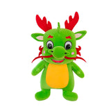 Plush Stuffed Animal Dragon Toys Soft Adorable for Home Decor Toddlers Gifts Green