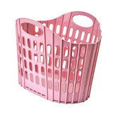 Maxbell Laundry Basket Hanger Sundries Organizer for Supermarket Travel Use Bathroom pink