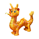 Dragon Plush Toy Adorable Dragon Stuffed Animal for Restaurant Bedroom Couch Yellow