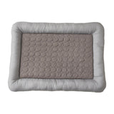 Maxbell Pet Cooling Mat Washable Portable Lightweight Icy Silk Pet Sleeping Pad coffee color