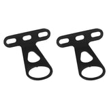 Maxbell 2Pcs Bike Front Basket Fixed Holder Sturdy for Biking Outdoor Electric Bikes Black