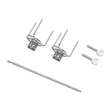 Maxbell Rotating Chicken Fork Portable Grill Rotisserie Kit for Picnic Patio Outdoor 28cm
